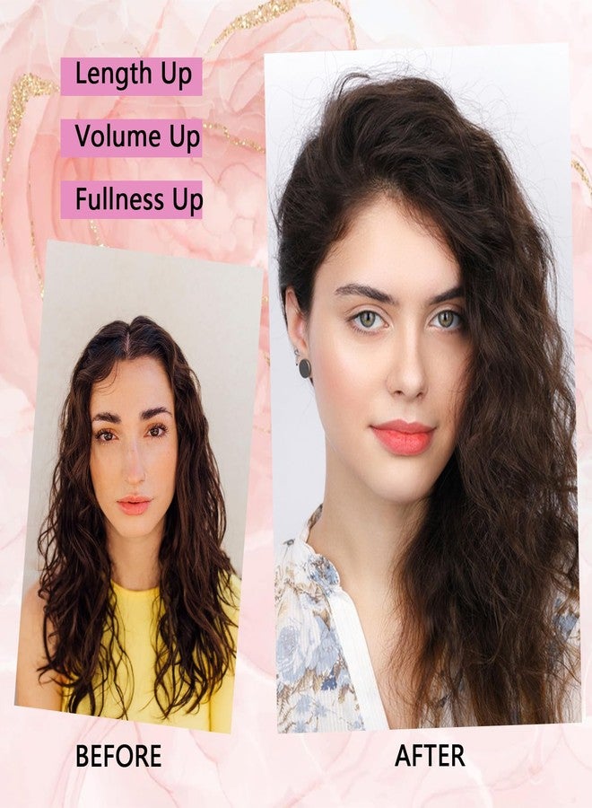 NICENEEDED 4 PCS Curly Clip In Hair Extensions, 13.8 Inch Dark Brown Short Spirally Curly Classic Extensions Clip Seamless Kinky Clip Ins, Soft Invisible Natural Hairpieces for Women - Image 3
